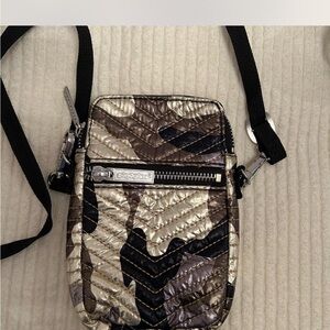 Camouflage Quilted Crossbody Bag